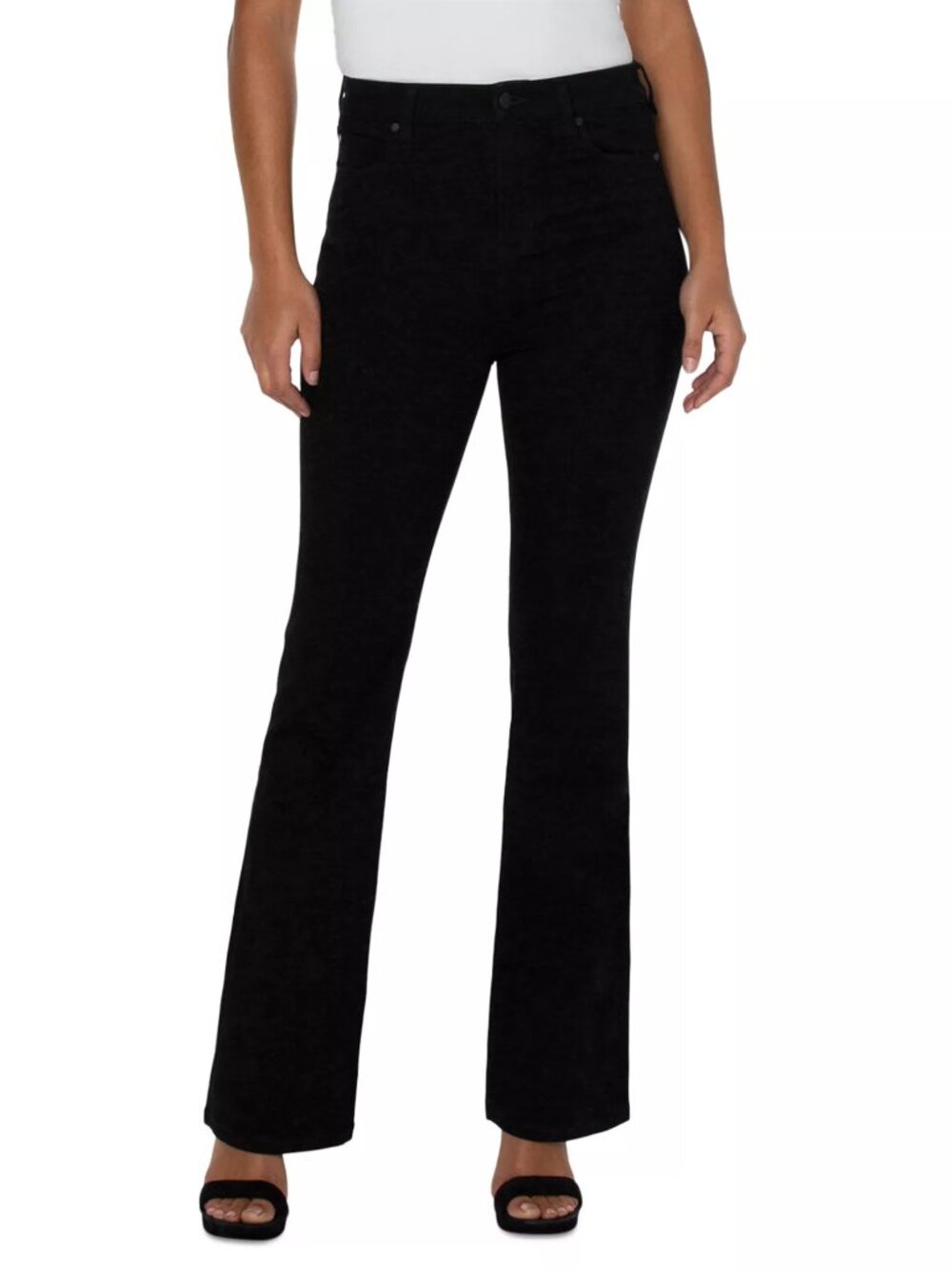 Liverpool Los Angeles Lucy High Rise Bootcut Jeans in Black Rinse